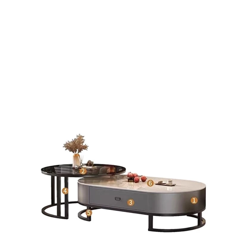 Household light luxury modern simple small apartment tea table round coffee table
Household light luxury modern simple small apartment tea table round coffee table