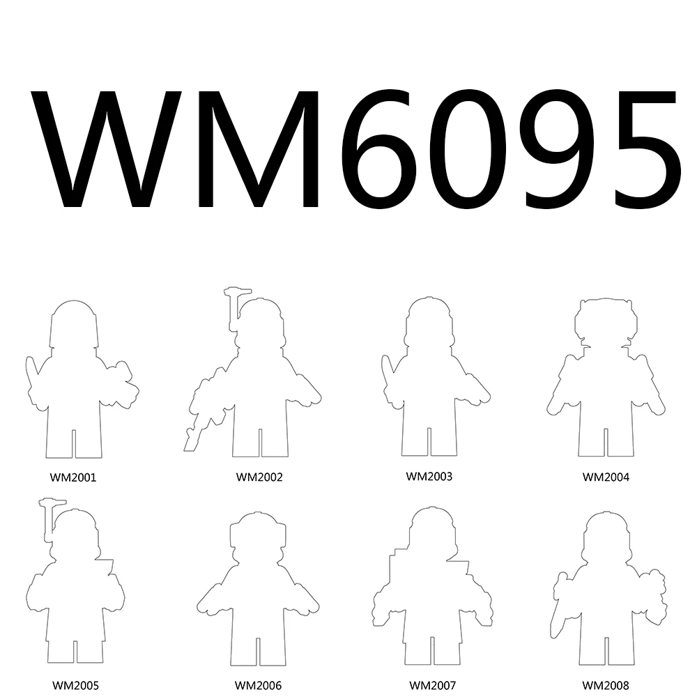 WM6095 Фигурки Фильм Строительные блоки Игрушка WM2001 WM2002 WM2003 WM2004 WM2005 WM2006 WM2007 WM2008
WM6095 Фигурки Фильм Строительные блоки Игрушка WM2001 WM2002 WM2003 WM2004 WM2005 WM2006 WM2007 WM2008