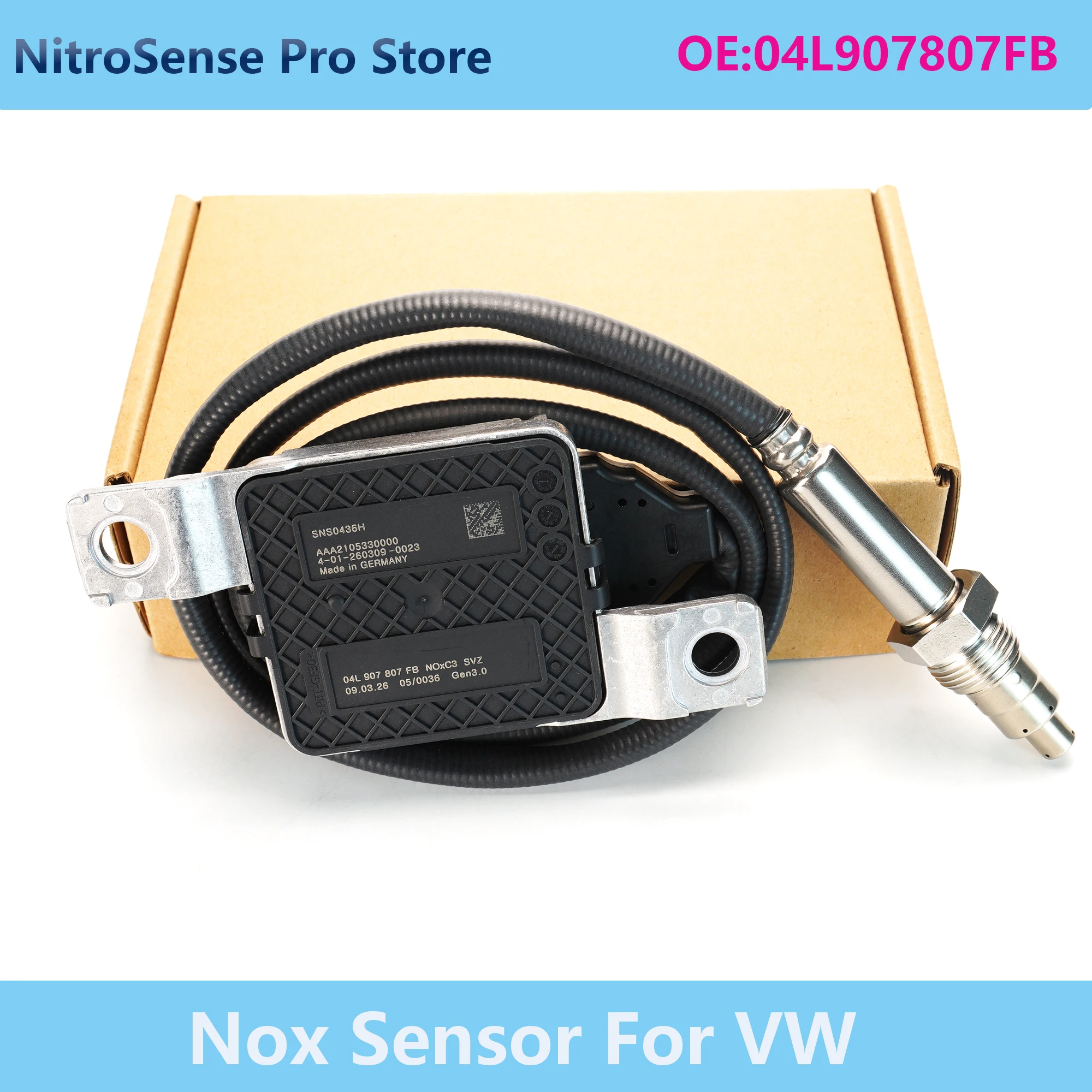 New Nitrogen Oxide Sensor 04L907807FB SNS0436H for VW Crafter 2017-2025 2.0L Diesel for MAN TGE Bus 2.0TDI Euro VI
New Nitrogen Oxide Sensor 04L907807FB SNS0436H for VW Crafter 2017-2025 2.0L Diesel for MAN TGE Bus 2.0TDI Euro VI