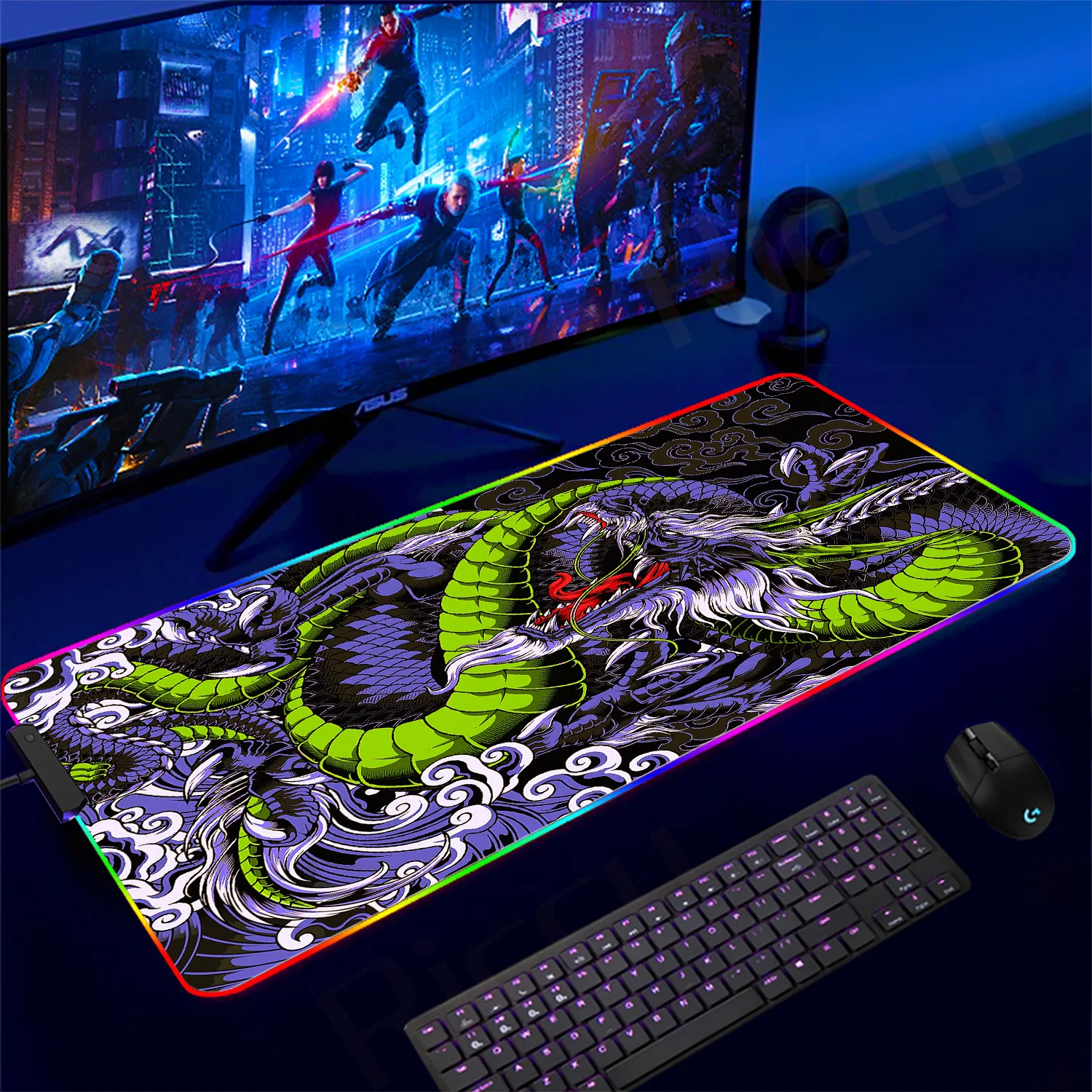 RGB Chinese Dragon Mousepad Large Keyboard Mouse Pad Xxl Gamer Mouse Mats Gaming Accessories Office Computer PC Laptop Deskmat
RGB Chinese Dragon Mousepad Large Keyboard Mouse Pad Xxl Gamer Mouse Mats Gaming Accessories Office Computer PC Laptop Deskmat