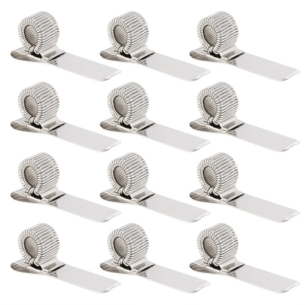 12Pcs Elastic Stainless Steel Pen Holder Spring Clip for Notebook Journal Planner Hospital School Office Stationery
12Pcs Elastic Stainless Steel Pen Holder Spring Clip for Notebook Journal Planner Hospital School Office Stationery