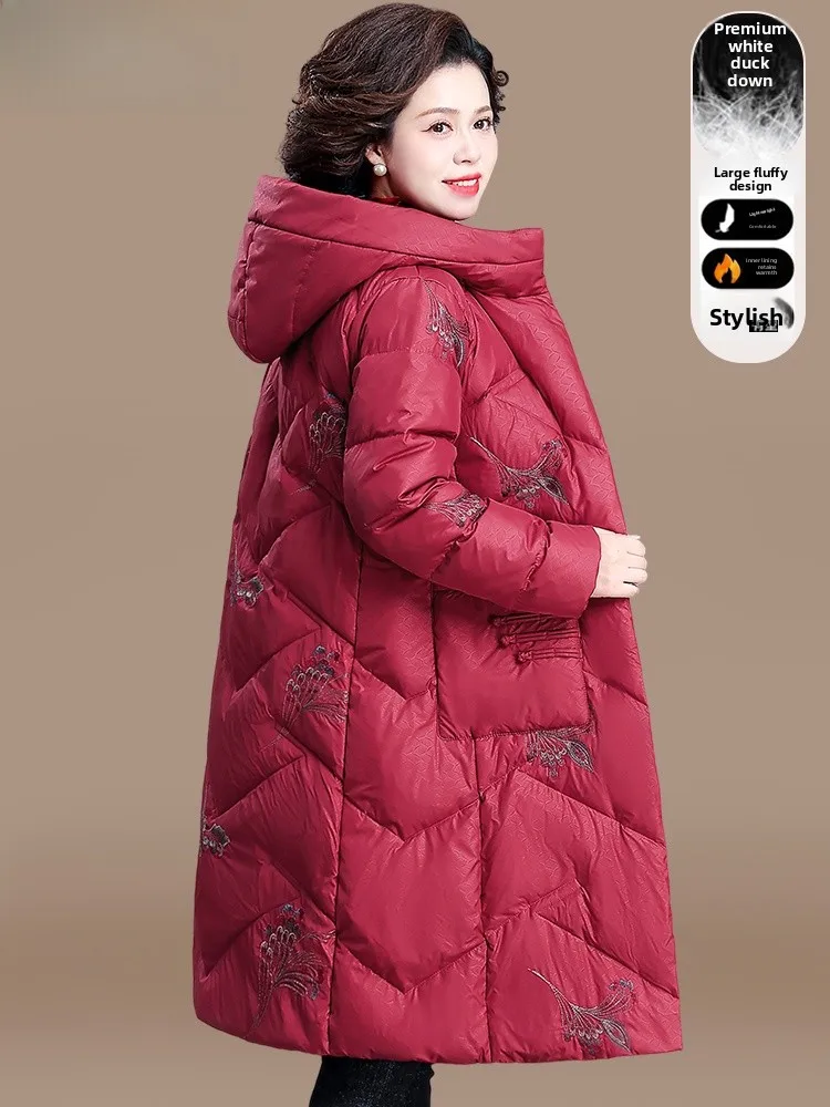 Luy Year Winter Faion down Jaet for Mom Traditional New Year's Clothing Middle-Aged And ly Cotton Coat Outerwear
Luy Year Winter Faion down Jaet for Mom Traditional New Year's Clothing Middle-Aged And ly Cotton Coat Outerwear