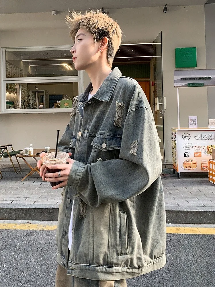 Мужская джинсовая куртка Paul Frank в стиле ретро, свободного кроя, с эффектом потертости, повседневная, осенняя, модная, брендовая, с принтом «Обезьянья пасть»
Мужская джинсовая куртка Paul Frank в стиле ретро, свободного кроя, с эффектом потертости, повседневная, осенняя, модная, брендовая, с принтом «Обезьянья пасть»