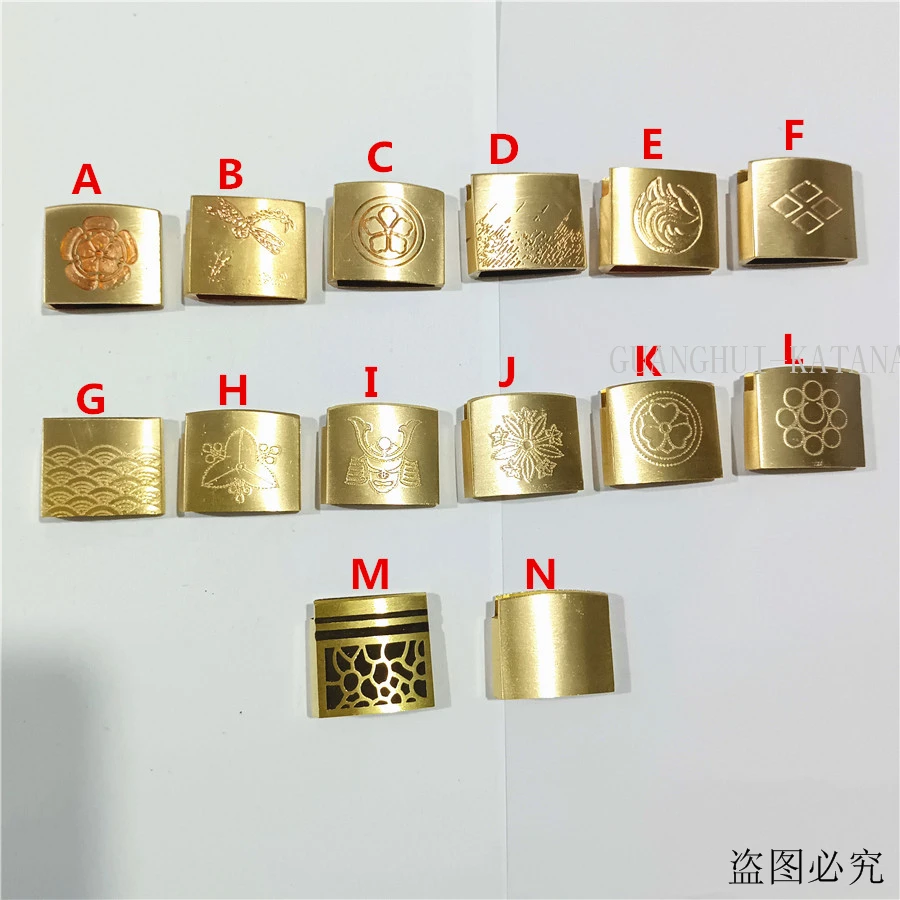 High Quality Copper Carved Brass Habaki Collar Clip For Japanese Samurai Sword Katana Wakizashi Tanto Sword Fittings
High Quality Copper Carved Brass Habaki Collar Clip For Japanese Samurai Sword Katana Wakizashi Tanto Sword Fittings