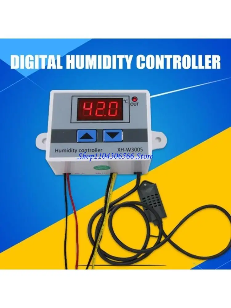 02DD Hygrometer Switches Controller for Greenhouse 0~99%RH Humidity Control Switches Humidity Sensors Humidity Controller
02DD Hygrometer Switches Controller for Greenhouse 0~99%RH Humidity Control Switches Humidity Sensors Humidity Controller