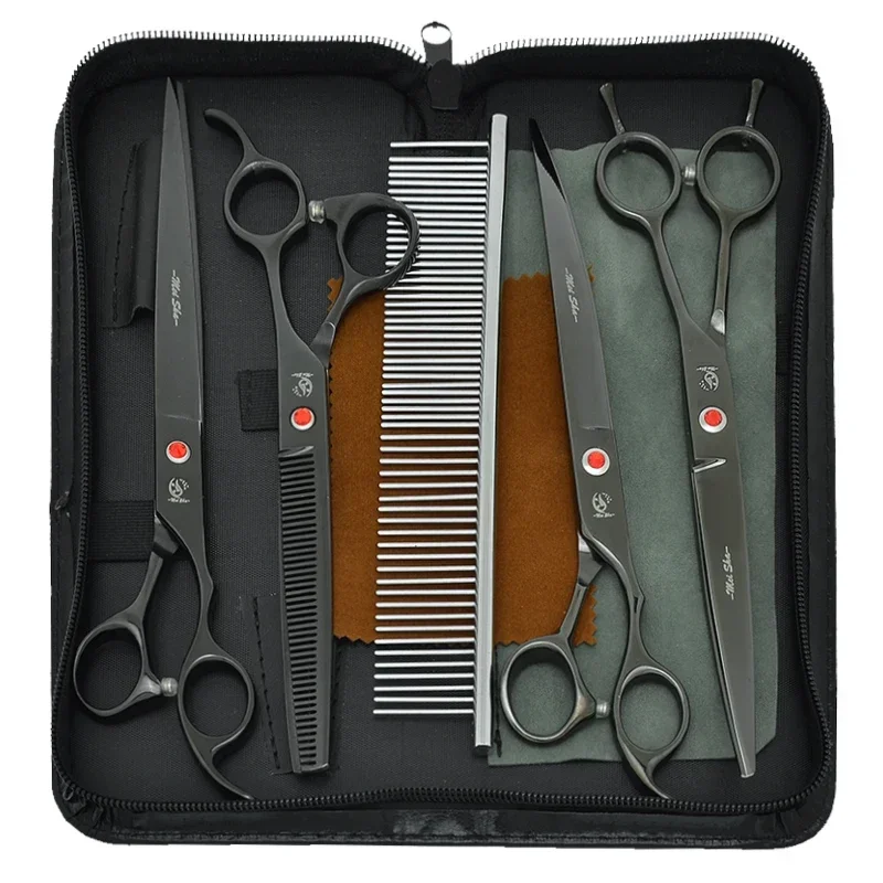 8,0-дюймовые ножницы для шерсти Meisha для домашних животных, профессиональные ножницы для ухода за собаками, стальные 440C, прямые изогнутые ножницы для резки, филировочные ножницы B0044A
8,0-дюймовые ножницы для шерсти Meisha для домашних животных, профессиональные ножницы для ухода за собаками, стальные 440C, прямые изогнутые ножницы для резки, филировочные ножницы B0044A