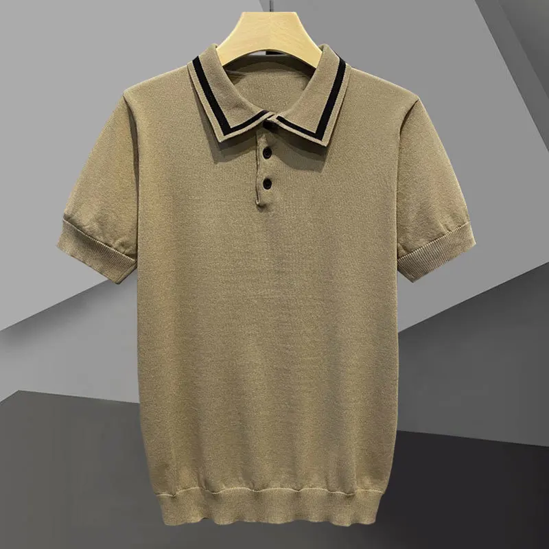 Summer Men Short Sleeve Polo Shirts Casual Color Contrast Lapel Splicing T-shirts Quality Contrast Color Tee Tops Business Men
Summer Men Short Sleeve Polo Shirts Casual Color Contrast Lapel Splicing T-shirts Quality Contrast Color Tee Tops Business Men