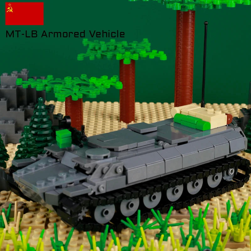 Military Soviet MT-LB Armored Transport Vehicle Building Blocks WW2 Soldier Figures Tank Car Model Weapon Bricks Kids Gifts
Military Soviet MT-LB Armored Transport Vehicle Building Blocks WW2 Soldier Figures Tank Car Model Weapon Bricks Kids Gifts