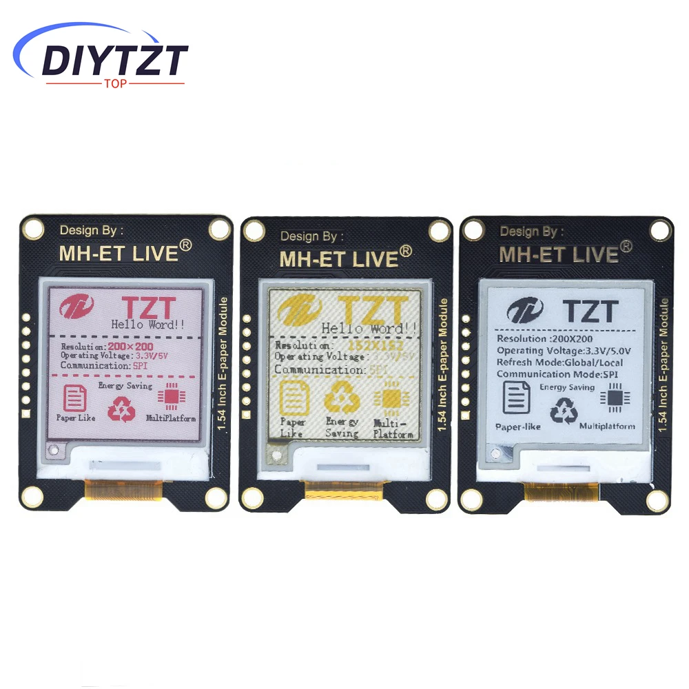 1.54 Inch Epaper Module E-paper E-Ink EInk Display Screen SPI Support Global/Part For Arduino STM raspberry pi ESP32
1.54 Inch Epaper Module E-paper E-Ink EInk Display Screen SPI Support Global/Part For Arduino STM raspberry pi ESP32