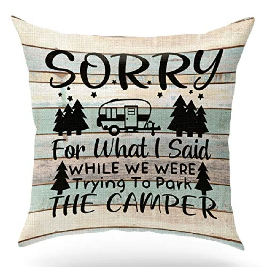 Camper Flannel Throw Pillow Case Cushion Cover, Sorry for What I Said While We were Trying to Park The Camper, Outdoor Decorati
Camper Flannel Throw Pillow Case Cushion Cover, Sorry for What I Said While We were Trying to Park The Camper, Outdoor Decorati