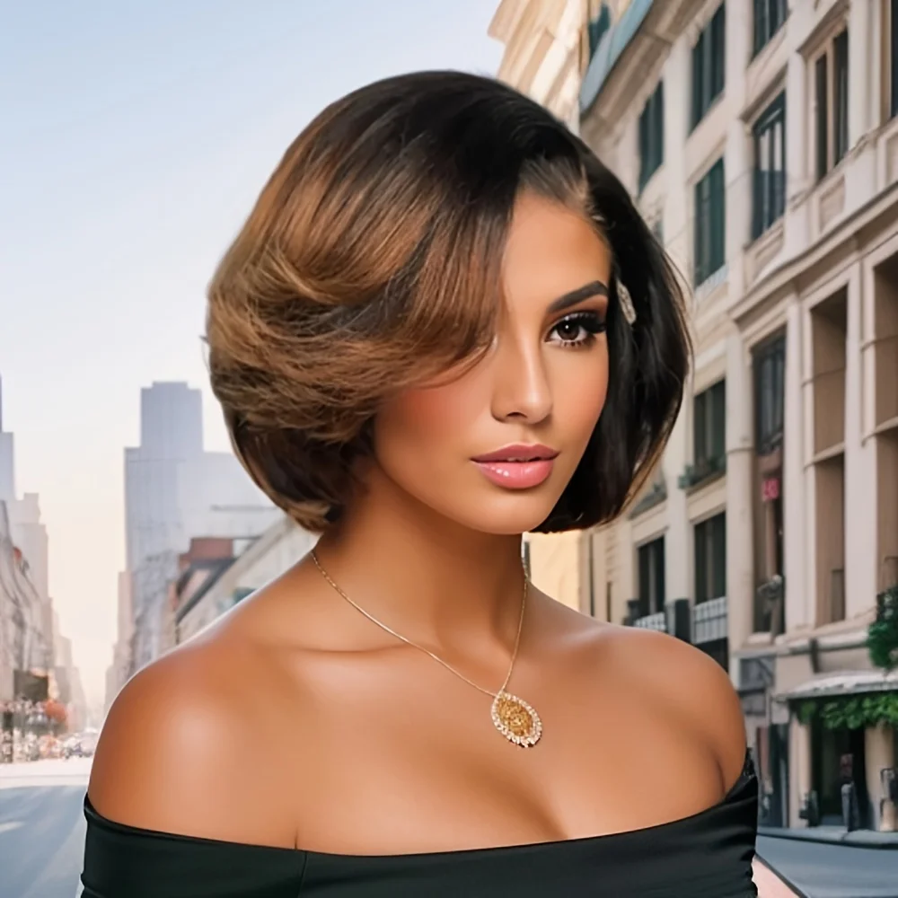 Short Bob 13X4 Lace Front Pixie Cut Straight Wig Virgin Brazilian Human Hair Wig 180% For Women Pre Plucked Color Remy Hair
Short Bob 13X4 Lace Front Pixie Cut Straight Wig Virgin Brazilian Human Hair Wig 180% For Women Pre Plucked Color Remy Hair