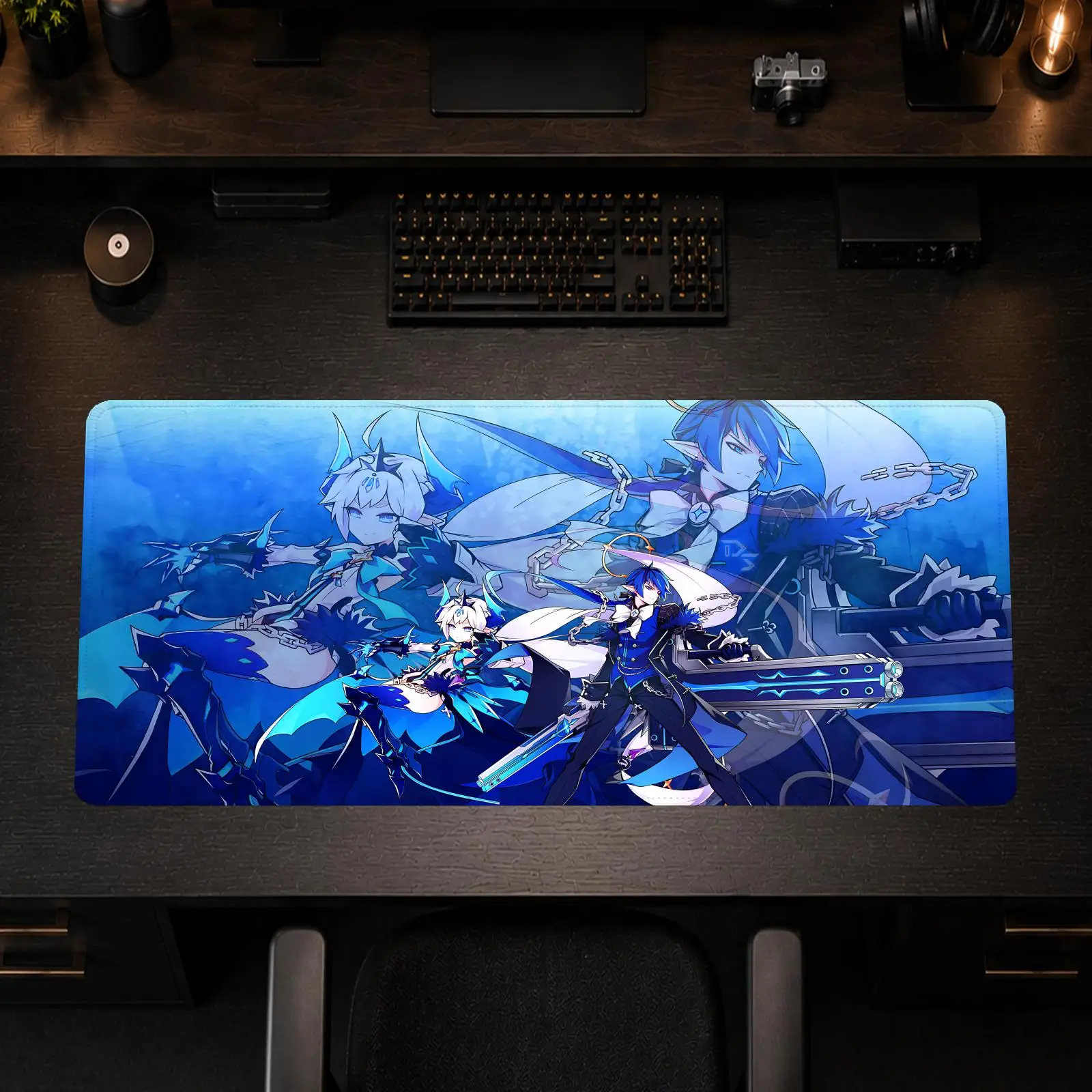 Elsword Mouse Pad Gaming office Non-slip Desk Mat Diy Mousepad Large Game Keyboard overlock