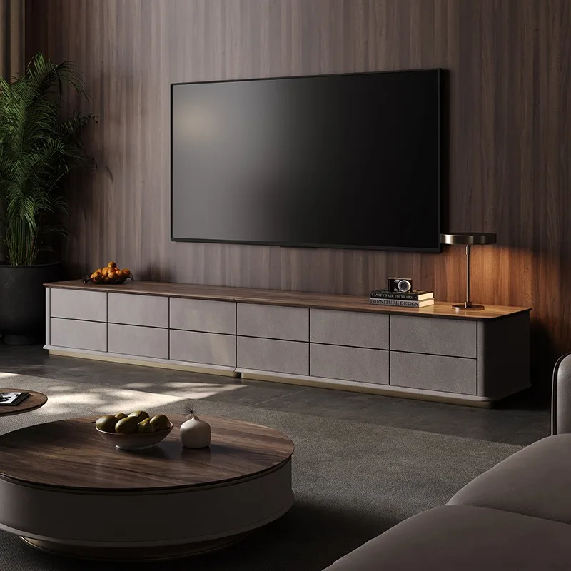 Italian Light Luxury TV Cabinet Coffee Table Combination Living Room Household Black Walnut Muebles De Gabinete Home Furniture
Italian Light Luxury TV Cabinet Coffee Table Combination Living Room Household Black Walnut Muebles De Gabinete Home Furniture