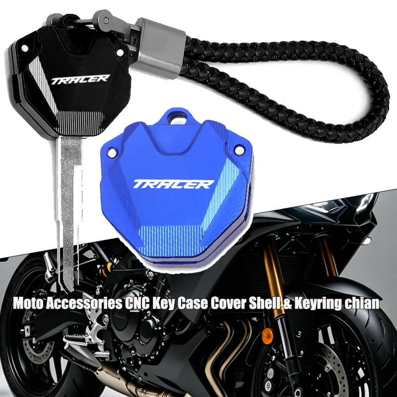 New Moto Accessories For Yamaha TRACER 7 9 900 700 / GT Tracer7 CNC Key Case Cover Shell & Keyring chian Tracer9 Tracer7gt/9gt
New Moto Accessories For Yamaha TRACER 7 9 900 700 / GT Tracer7 CNC Key Case Cover Shell & Keyring chian Tracer9 Tracer7gt/9gt
