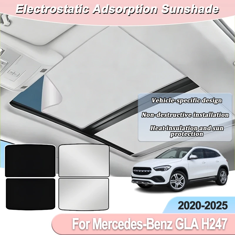 Sunroof For Mercedes-Benz GLA H247 2020~2025 2022 Electrostatic Adsorption Skylight Blind Shading Sunshades Car Roof Accessories
Sunroof For Mercedes-Benz GLA H247 2020~2025 2022 Electrostatic Adsorption Skylight Blind Shading Sunshades Car Roof Accessories