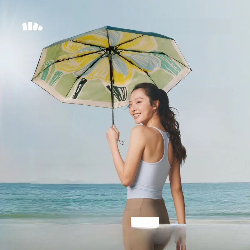 Banana Leaf Small Black Umbrella Large Flower UV Protection Sunscreen Rainproof Double Layer Sunshade Umbrella Home Daily Use
Banana Leaf Small Black Umbrella Large Flower UV Protection Sunscreen Rainproof Double Layer Sunshade Umbrella Home Daily Use