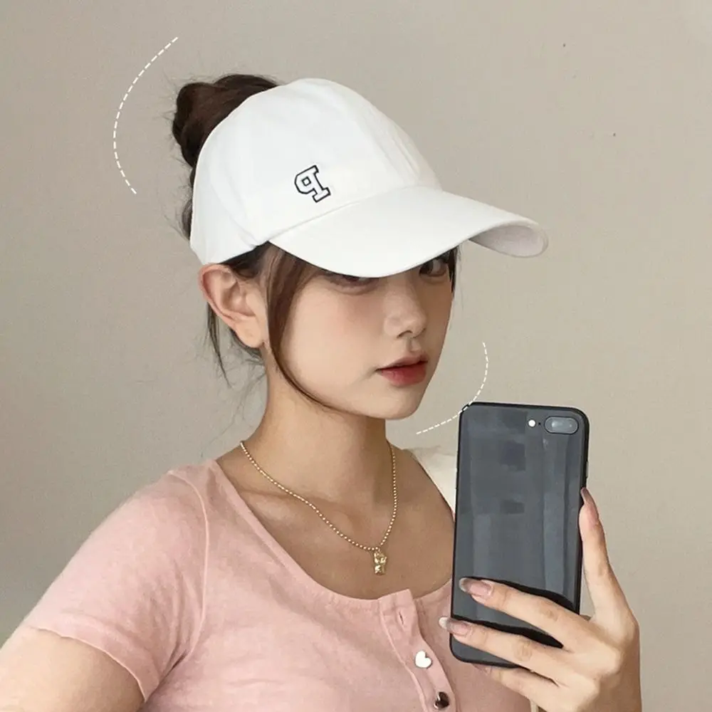 Sports Hat Tied Ponytail Braid Embroidered Letter Cotton Empty Top Cap Baseball Cap Girl Baseball Hat Korean Style Caps Sun Hat
Sports Hat Tied Ponytail Braid Embroidered Letter Cotton Empty Top Cap Baseball Cap Girl Baseball Hat Korean Style Caps Sun Hat