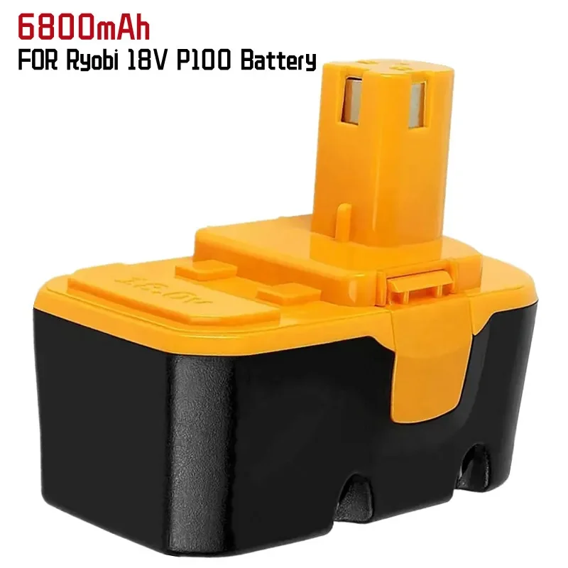 Upgraded 18V 6800mAh Ni-Mh Replacement Battery for Ryobi 18V Battery One, Compatible with P100 P101 ABP1801 ABP1803 BPP1820
Upgraded 18V 6800mAh Ni-Mh Replacement Battery for Ryobi 18V Battery One, Compatible with P100 P101 ABP1801 ABP1803 BPP1820