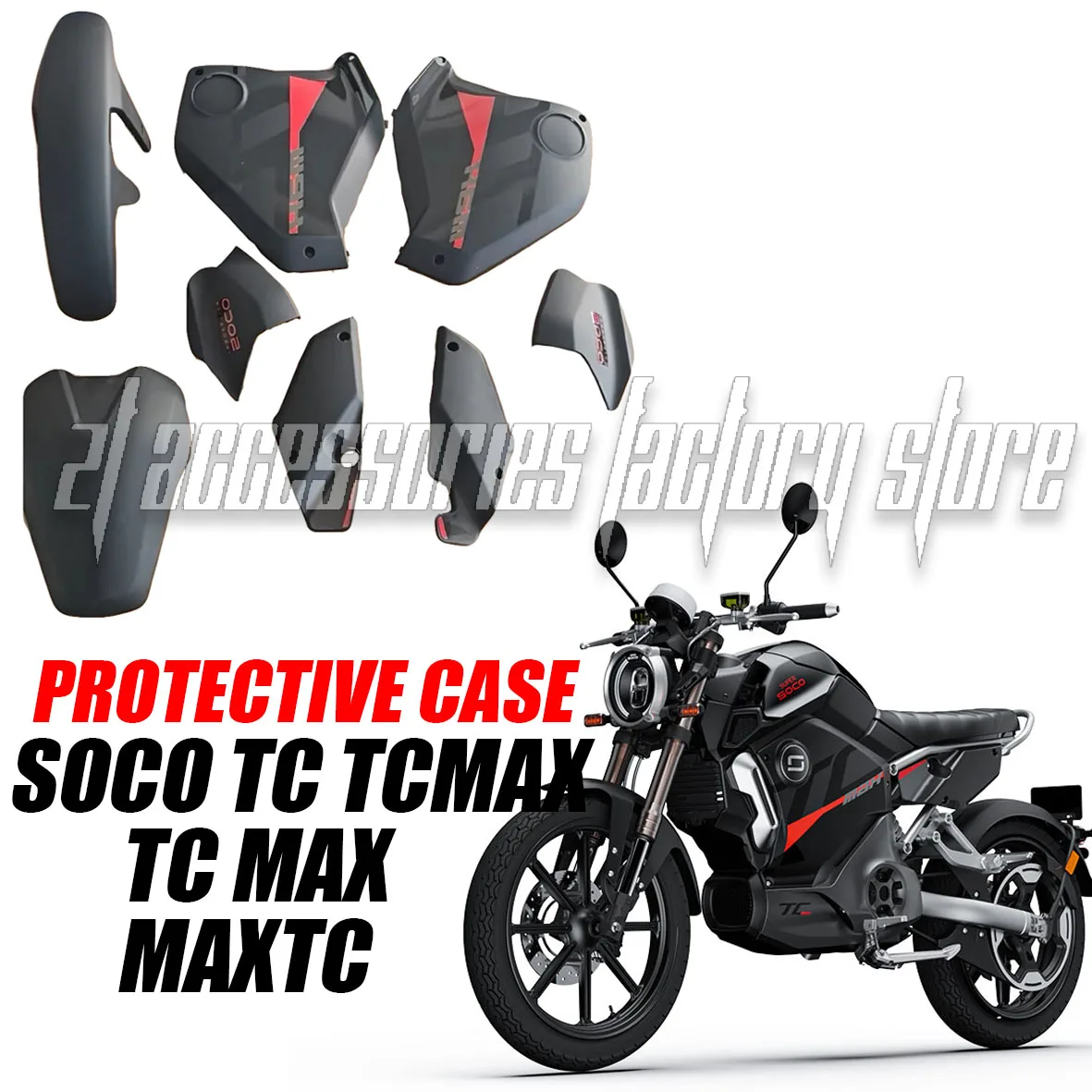 Suitable for SOCO TC TCMAX TC MAX MAXTC motorcycle accessories brand new appearance shell original side cover original outer she
Suitable for SOCO TC TCMAX TC MAX MAXTC motorcycle accessories brand new appearance shell original side cover original outer she