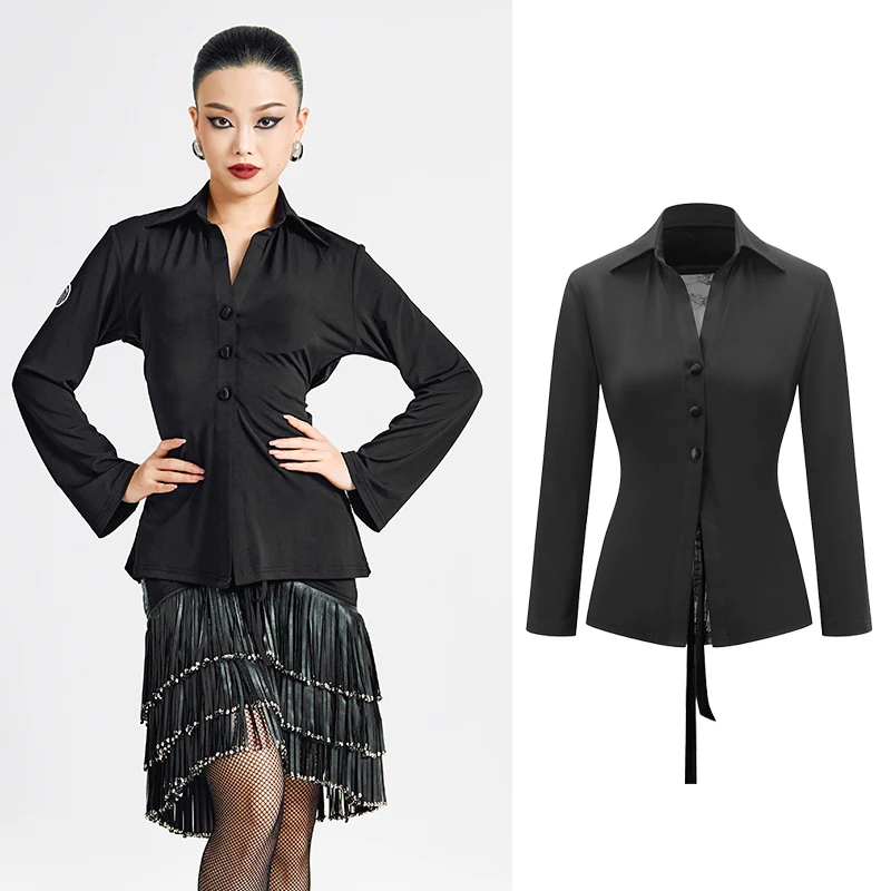Lace Shirt Adult Women'S Professional Latin Dance Tops Chacha Rumba Tango Dress Female Latin Dance Practice Clothing DN18742
Lace Shirt Adult Women'S Professional Latin Dance Tops Chacha Rumba Tango Dress Female Latin Dance Practice Clothing DN18742