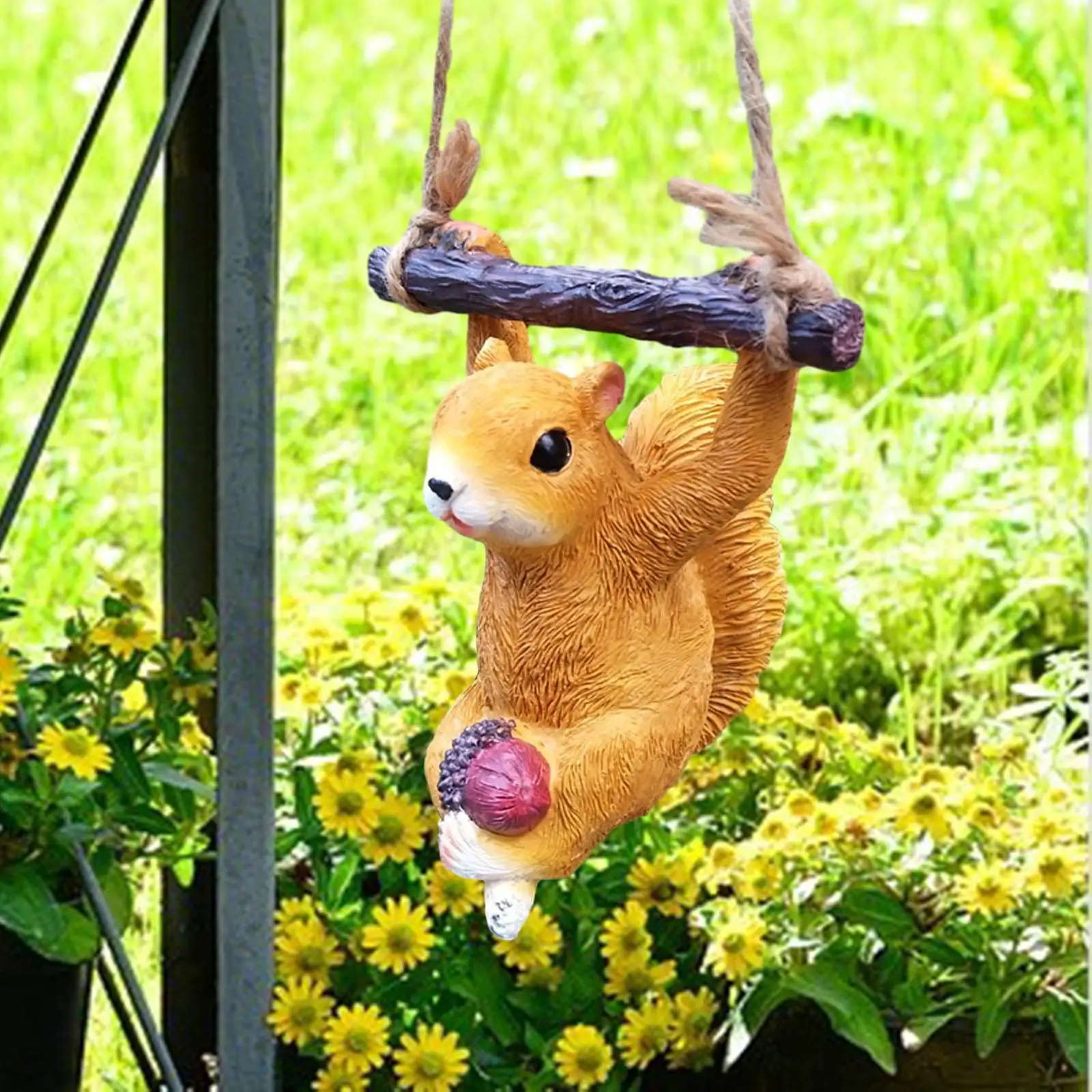 Resin Hanging Squirrel Sculpture Small Resin Crafts Cute Squirrel Animal Swinging Pendant for Office Lawn Yard Garden Patio
Resin Hanging Squirrel Sculpture Small Resin Crafts Cute Squirrel Animal Swinging Pendant for Office Lawn Yard Garden Patio