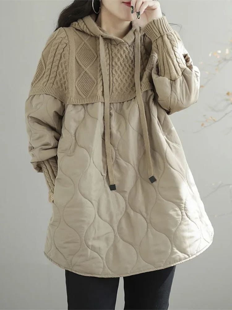 Winter Fashion Clothes Womens Loose Warm Hooded Knitted Padded Hoodies Ladies Casual Vintage Thicken Long Sweatshirts
Winter Fashion Clothes Womens Loose Warm Hooded Knitted Padded Hoodies Ladies Casual Vintage Thicken Long Sweatshirts