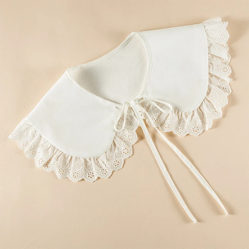 Japanese Style for Doll Fake Collar Shawl Wrap Hollow Out Floral Lace Ruffled Trim Necklace Lapel Blouse Short Capelet
Japanese Style for Doll Fake Collar Shawl Wrap Hollow Out Floral Lace Ruffled Trim Necklace Lapel Blouse Short Capelet