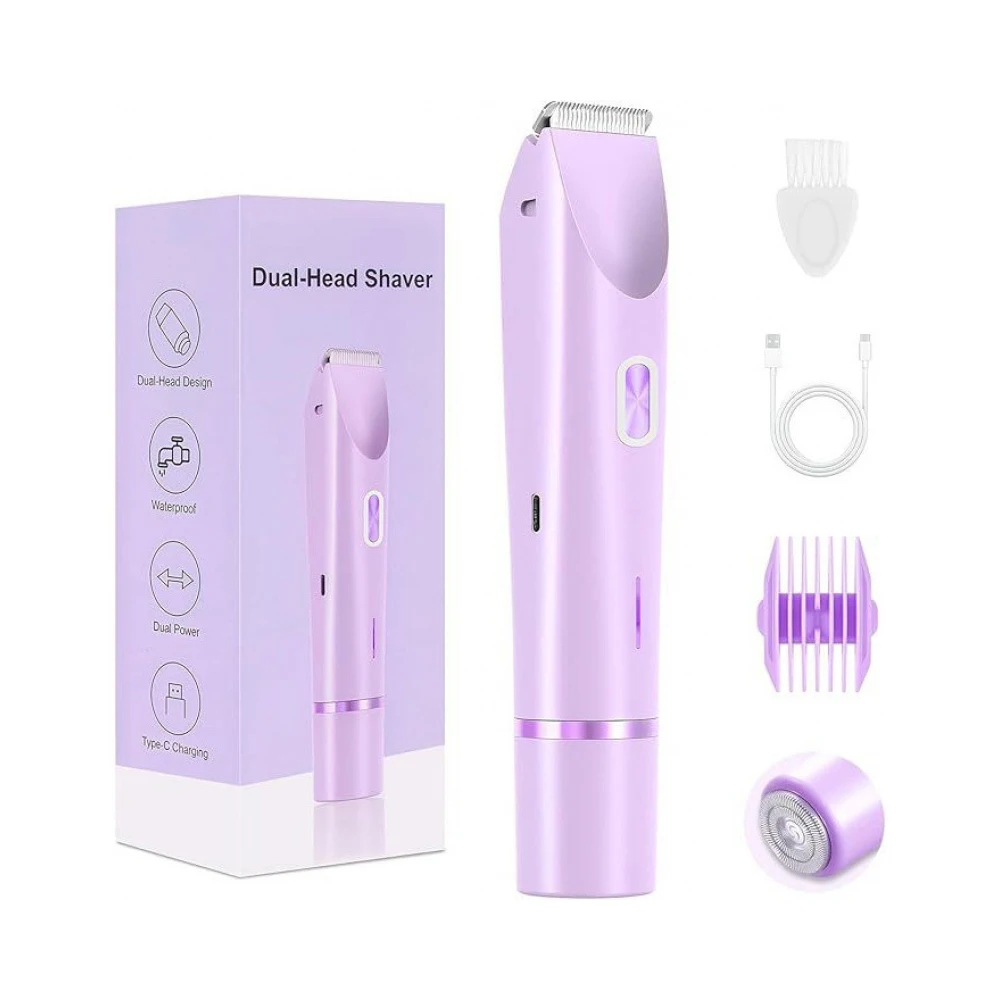1PCS Bikini Shaver,Bikini Trimmer for Women,2 in 1 Dual Head Waterproof & Painless Electric Razors for Pubic Hair
1PCS Bikini Shaver,Bikini Trimmer for Women,2 in 1 Dual Head Waterproof & Painless Electric Razors for Pubic Hair