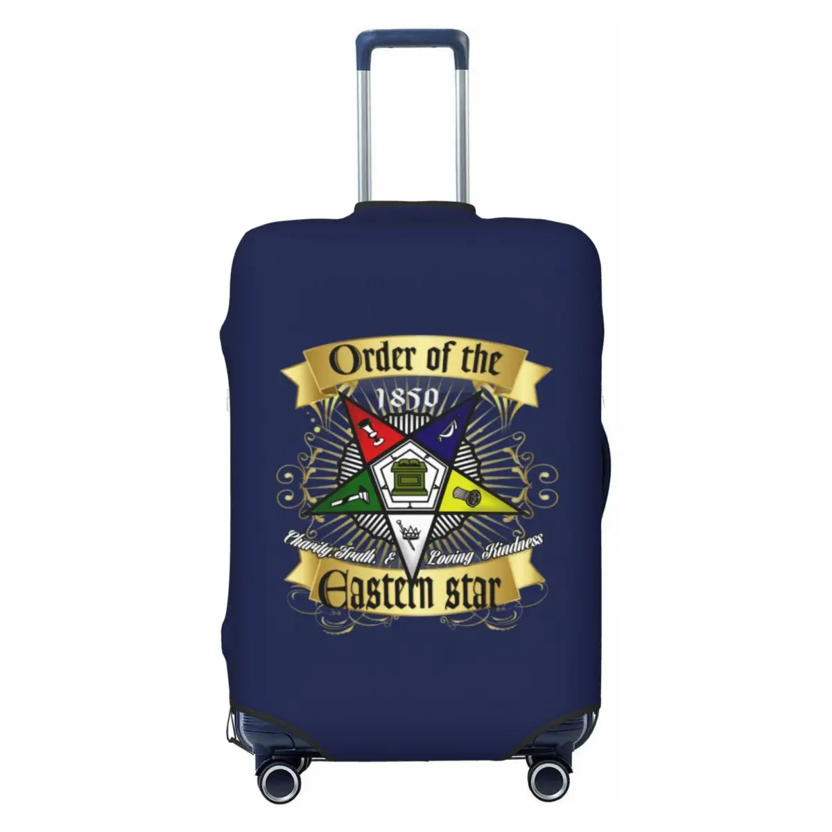 Custom OES Emblem Order Of The Eastern Star Luggage Cover Elastic Travel Suitcase Protective Covers Suit For 18-32 inch
Custom OES Emblem Order Of The Eastern Star Luggage Cover Elastic Travel Suitcase Protective Covers Suit For 18-32 inch