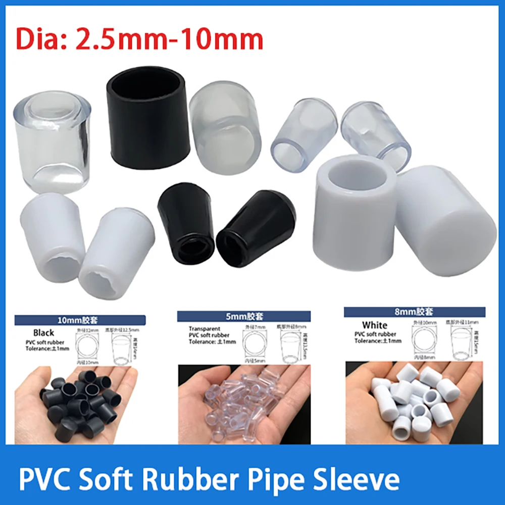 Inner Diameter 2.5/3/4/5/6/7/8/9/10mm Flexible PVC Rubber Tube Sleeve Anti Slip Protective Pipe Cover Home Hardware Accessories
Inner Diameter 2.5/3/4/5/6/7/8/9/10mm Flexible PVC Rubber Tube Sleeve Anti Slip Protective Pipe Cover Home Hardware Accessories