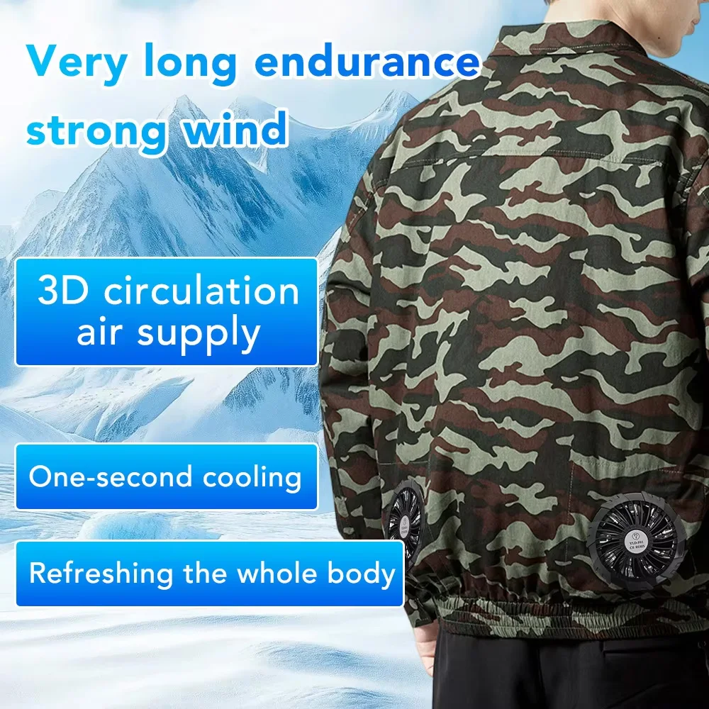 Men's USB Charging Cooling Fan Air-conditioned Clothes for Men Women Summer Cool Jacket Pure Cotton Outdoor Fishing Work Clothes
Men's USB Charging Cooling Fan Air-conditioned Clothes for Men Women Summer Cool Jacket Pure Cotton Outdoor Fishing Work Clothes
