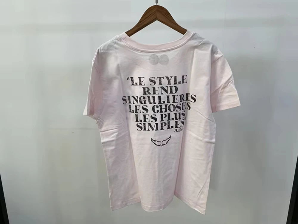 Summer fashion new styles in 2025 Classic Letter Light Pink T-Shirt For Women Summer O-Neck Short Sleeve Fashion Casual T-Shirt
Summer fashion new styles in 2025 Classic Letter Light Pink T-Shirt For Women Summer O-Neck Short Sleeve Fashion Casual T-Shirt