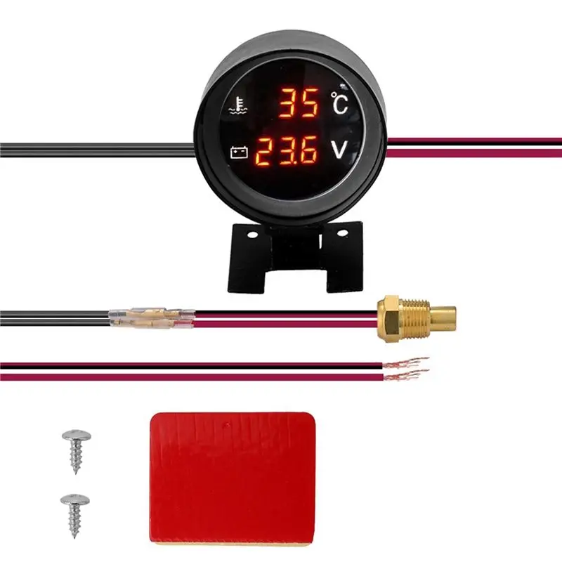 Reliable-Round Led Digital Car Truck Water Temp Gauge Temperature Sensor Temperatura Moto + Voltmeter Volt Voltage Meter 2 In 1
Reliable-Round Led Digital Car Truck Water Temp Gauge Temperature Sensor Temperatura Moto + Voltmeter Volt Voltage Meter 2 In 1