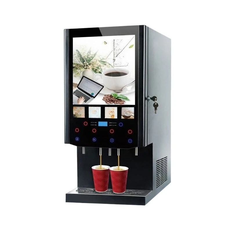 Automatic instant coffee beverage machine Hot and cold buffet milk tea juice all-in-one machine
Automatic instant coffee beverage machine Hot and cold buffet milk tea juice all-in-one machine