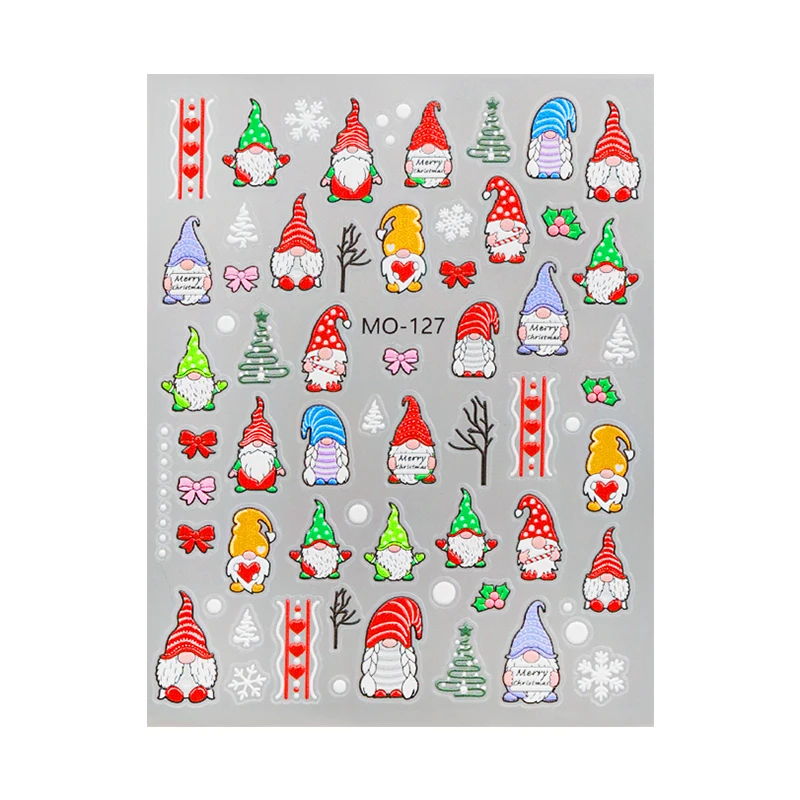 *Nail art Christmas sticker 5d relief snowman snowflake elk nail decoration small pattern
*Nail art Christmas sticker 5d relief snowman snowflake elk nail decoration small pattern