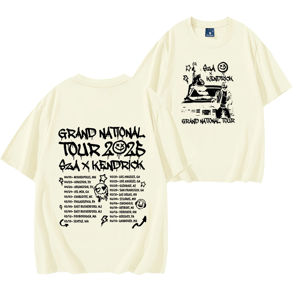 Винтажная футболка Grand National Tour, забавная футболка Kendrick для мужчин и женщин, уличная одежда с короткими рукавами, рубашка в стиле хип-хоп, одежда Y2K
Винтажная футболка Grand National Tour, забавная футболка Kendrick для мужчин и женщин, уличная одежда с короткими рукавами, рубашка в стиле хип-хоп, одежда Y2K