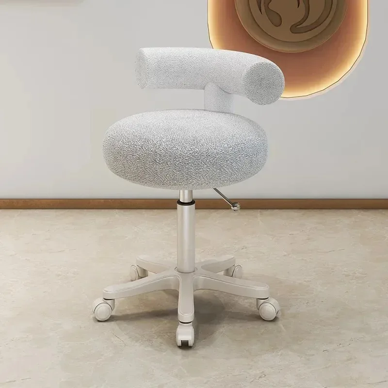Professional Beauty Barber Chair Nail Pedicure Rolling Makeup Barber Chair Auxiliary Hair Styling Silla De Barbero Furniture
Professional Beauty Barber Chair Nail Pedicure Rolling Makeup Barber Chair Auxiliary Hair Styling Silla De Barbero Furniture