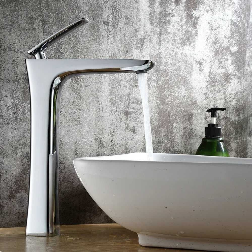 Brass single lever hot and cold chrome/gold tall bathroom basin faucet sink Tall Sink
Brass single lever hot and cold chrome/gold tall bathroom basin faucet sink Tall Sink