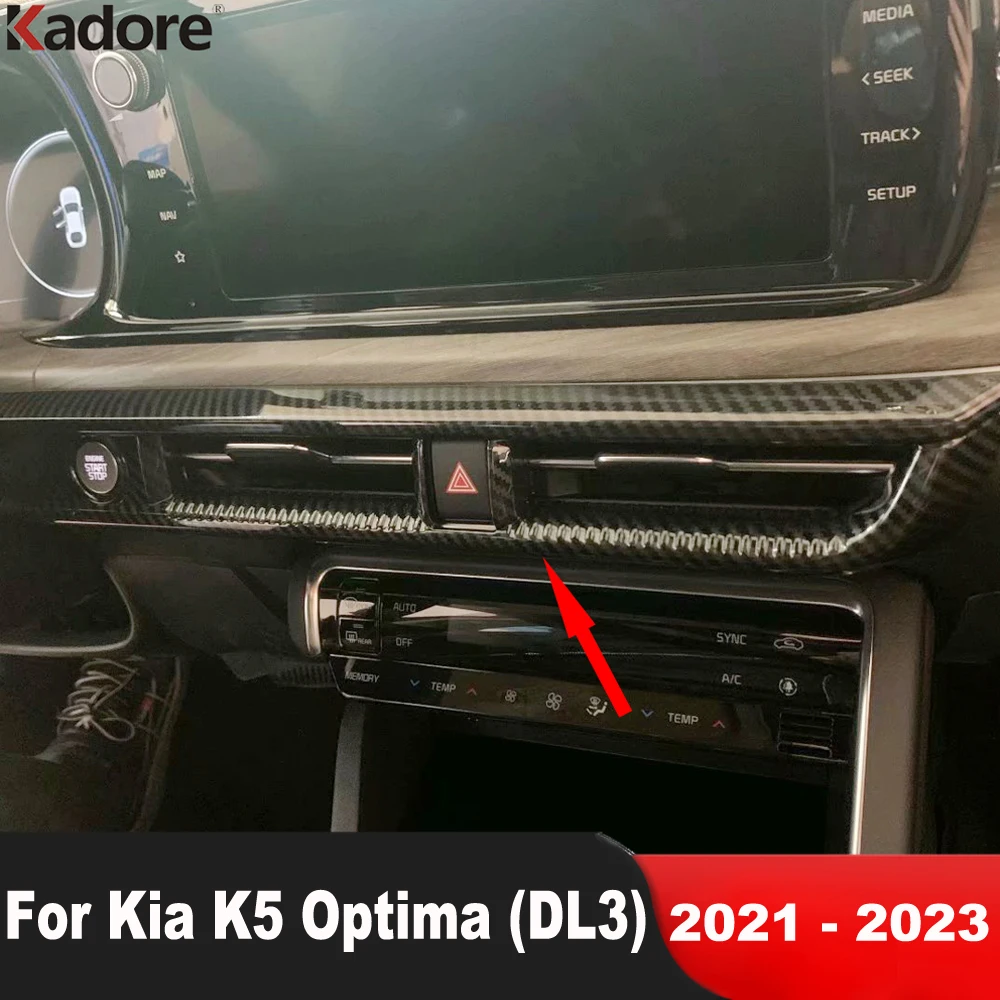 Для Kia K5 Optima DL3 2021 2022 2023, углеродное волокно, автомобильный центральный кондиционер, вентиляционная панель, накладка, аксессуары для интерьера
Для Kia K5 Optima DL3 2021 2022 2023, углеродное волокно, автомобильный центральный кондиционер, вентиляционная панель, накладка, аксессуары для интерьера