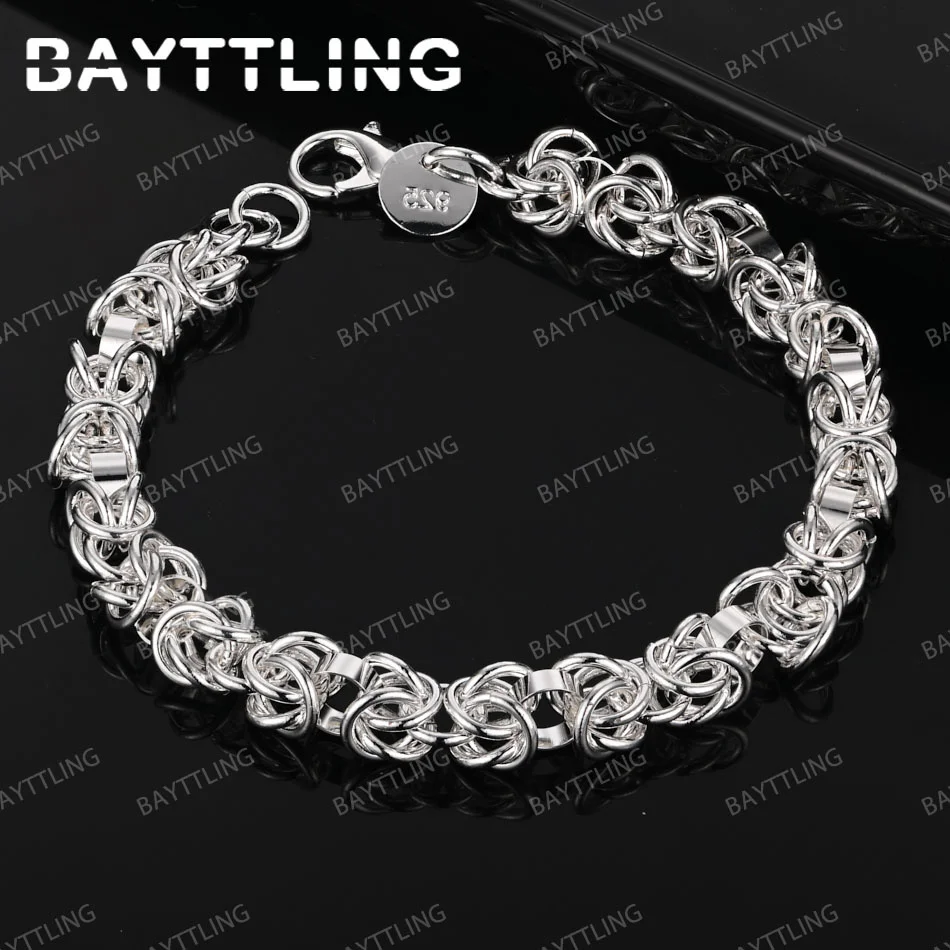 925 Sterling Silver 8 Inches Fine Braided Bracelet Punk Men Women Fashion Wedding Gift Jewelry Charm Party
925 Sterling Silver 8 Inches Fine Braided Bracelet Punk Men Women Fashion Wedding Gift Jewelry Charm Party