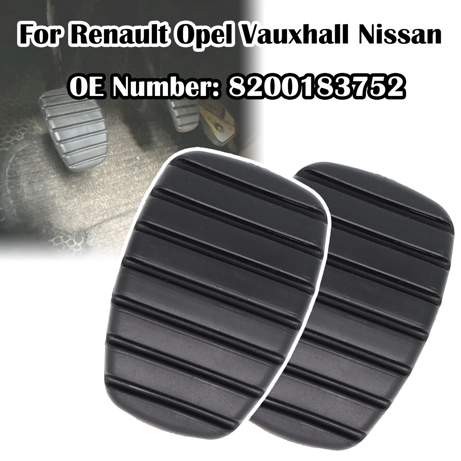 Rubber Brake Clutch Foot Pedal Pad Cover For Renault Laguna 2001-2015 Vivaro Mitsubishi Express Renault Trafic 2002 2003 - 2018
Rubber Brake Clutch Foot Pedal Pad Cover For Renault Laguna 2001-2015 Vivaro Mitsubishi Express Renault Trafic 2002 2003 - 2018