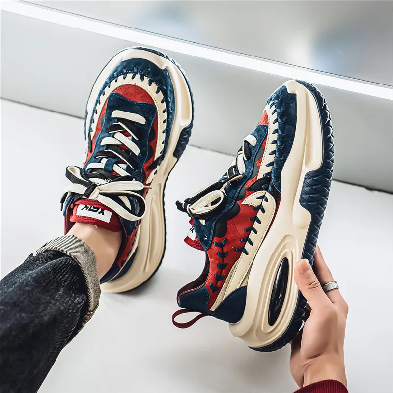 Повседневная мужская обувь 2026, весенне-осенняя новая спортивная обувь на толстой подошве, увеличивающая рост, трендовая обувь для папы в стиле ретро с цветными блоками
Повседневная мужская обувь 2026, весенне-осенняя новая спортивная обувь на толстой подошве, увеличивающая рост, трендовая обувь для папы в стиле ретро с цветными блоками