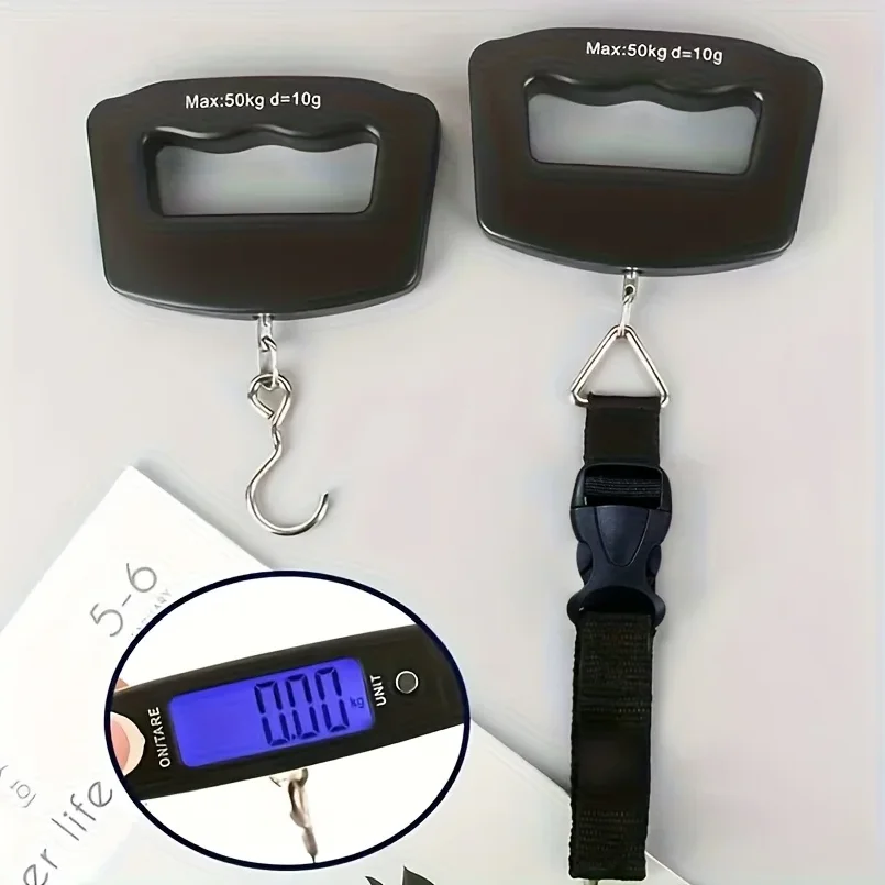 50kg /110lb Digital Luggage Portable Electronic Scale LCD Backlit Handled Travel Baggage Bag Fish Weighting Hook Hanging Scales
50kg /110lb Digital Luggage Portable Electronic Scale LCD Backlit Handled Travel Baggage Bag Fish Weighting Hook Hanging Scales
