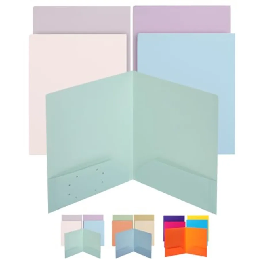 Plastic Folders with Pockets, 5 pcs, Aesthetic File Folder with Business Card Slot, 2-Pocket Folder, Back to School, Office, Fi
Plastic Folders with Pockets, 5 pcs, Aesthetic File Folder with Business Card Slot, 2-Pocket Folder, Back to School, Office, Fi