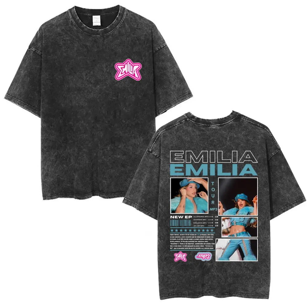 Singer Emilia Mernes MP3 Tour 2025 Vintage Washed T-shirt Men Women Fashion Oversized Streetwear Casual Cotton Short Sleeve Tees
Singer Emilia Mernes MP3 Tour 2025 Vintage Washed T-shirt Men Women Fashion Oversized Streetwear Casual Cotton Short Sleeve Tees