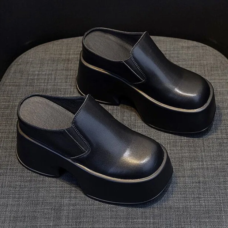 11cm Height Increasing Ladies Genuine Leather Pumps 2026 New Fashion Platform Wedge White Slippers Women Casual Females Shoes
11cm Height Increasing Ladies Genuine Leather Pumps 2026 New Fashion Platform Wedge White Slippers Women Casual Females Shoes