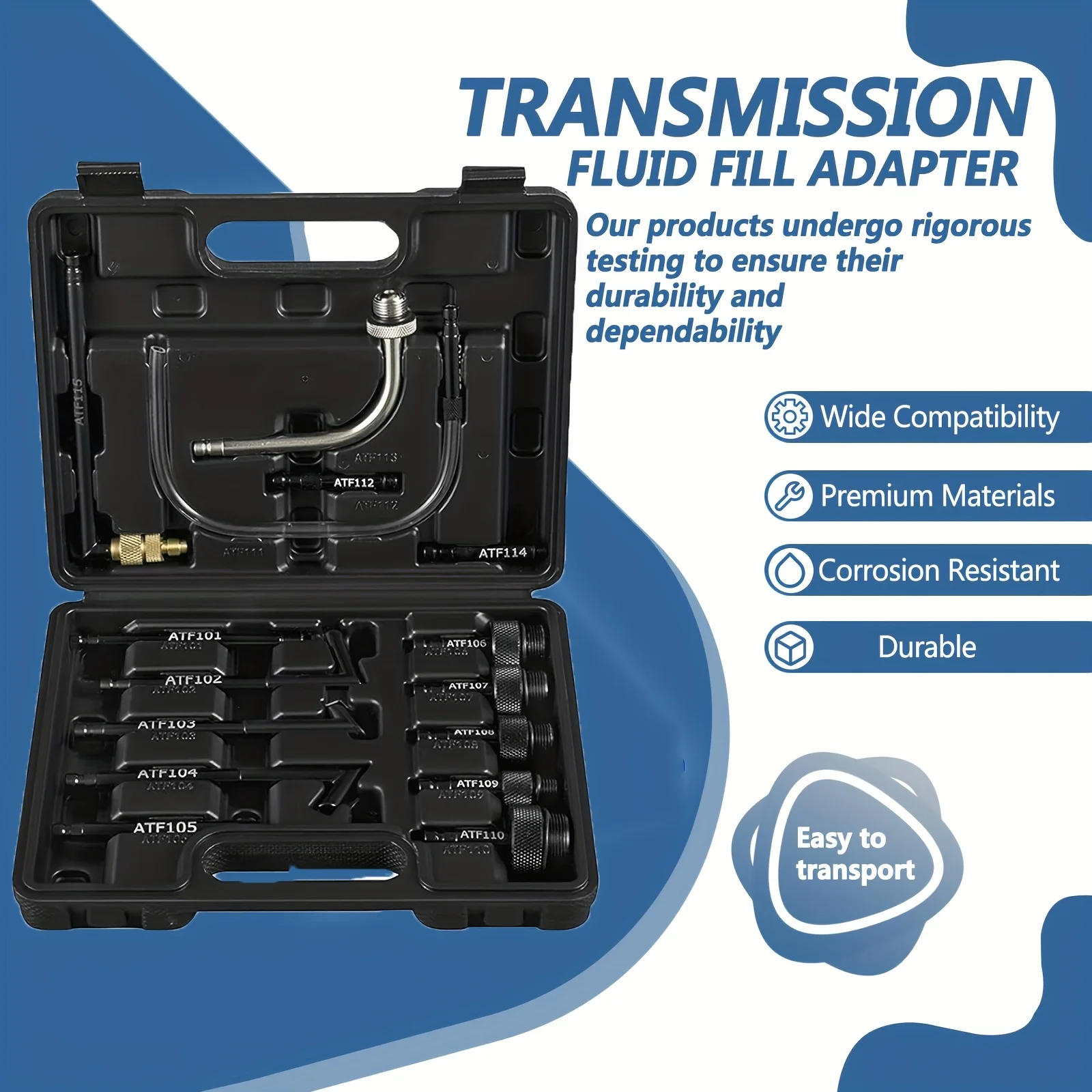 15pcs Oil Refill Filling ATF Adapter Oil Fill Adapter Transmission Fluid Oil Refilling Connector Tool Kit for Ford VW Audi
15pcs Oil Refill Filling ATF Adapter Oil Fill Adapter Transmission Fluid Oil Refilling Connector Tool Kit for Ford VW Audi