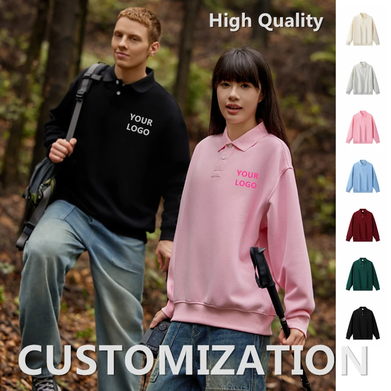 Customized High Quality Long Sleeve Polos Shirts Personalize Design Logo Brand Printing Tailor Made Work Clothes Sweatshirts
Customized High Quality Long Sleeve Polos Shirts Personalize Design Logo Brand Printing Tailor Made Work Clothes Sweatshirts