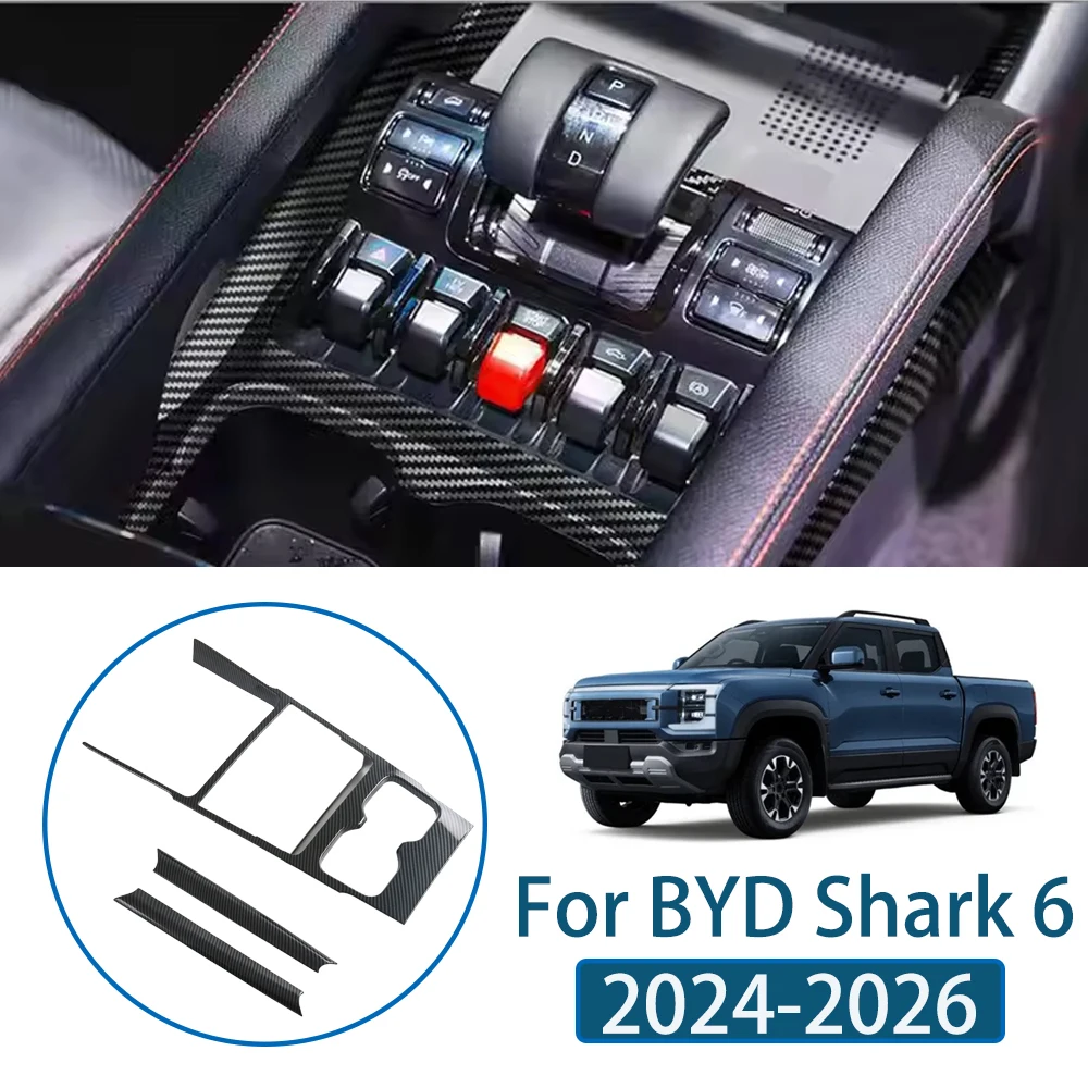 For BYD Shark 6 2024 2025 2026 ABS Car Center Console Decoration Frame Cover Gear Shift Panel Trim Interior Accessories
For BYD Shark 6 2024 2025 2026 ABS Car Center Console Decoration Frame Cover Gear Shift Panel Trim Interior Accessories