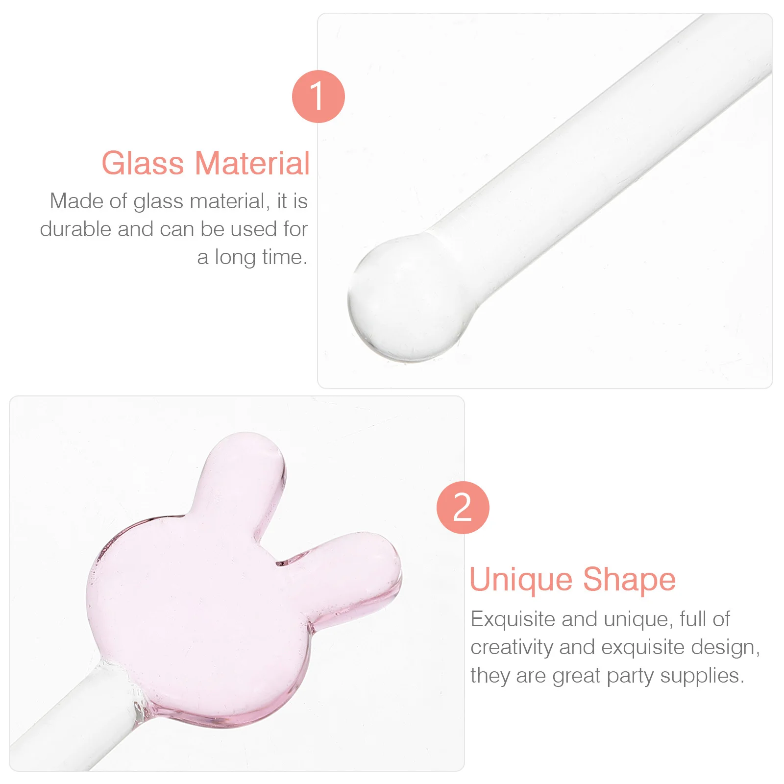 5Pcs Glass Cocktail Stir Rod Rabbit Decoration Reusable for Coffee Tea Mixed Drinks Bar Accessories Drink Stirrers Cocktail
5Pcs Glass Cocktail Stir Rod Rabbit Decoration Reusable for Coffee Tea Mixed Drinks Bar Accessories Drink Stirrers Cocktail